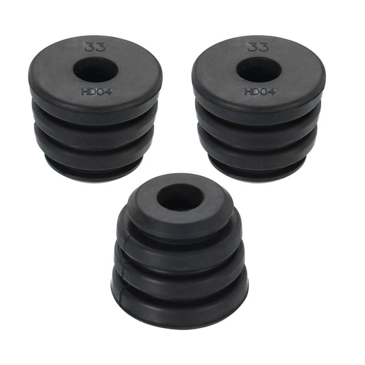 Uxcell 1.2 x 1 Compressor Rubber Feet Foot Mount Anti Vibration Pad Replacement for Air Conditioner. Black 3 Pack