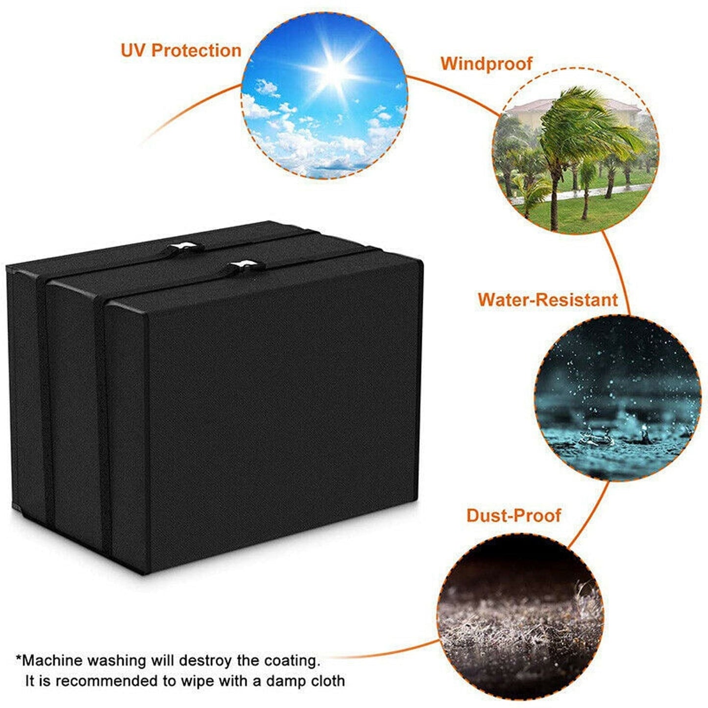 Wozhidaoke Outdoor Air Conditioner Protection Cover Rain Cover Winter Snow Cover Protective Cover A 25*20*2 A