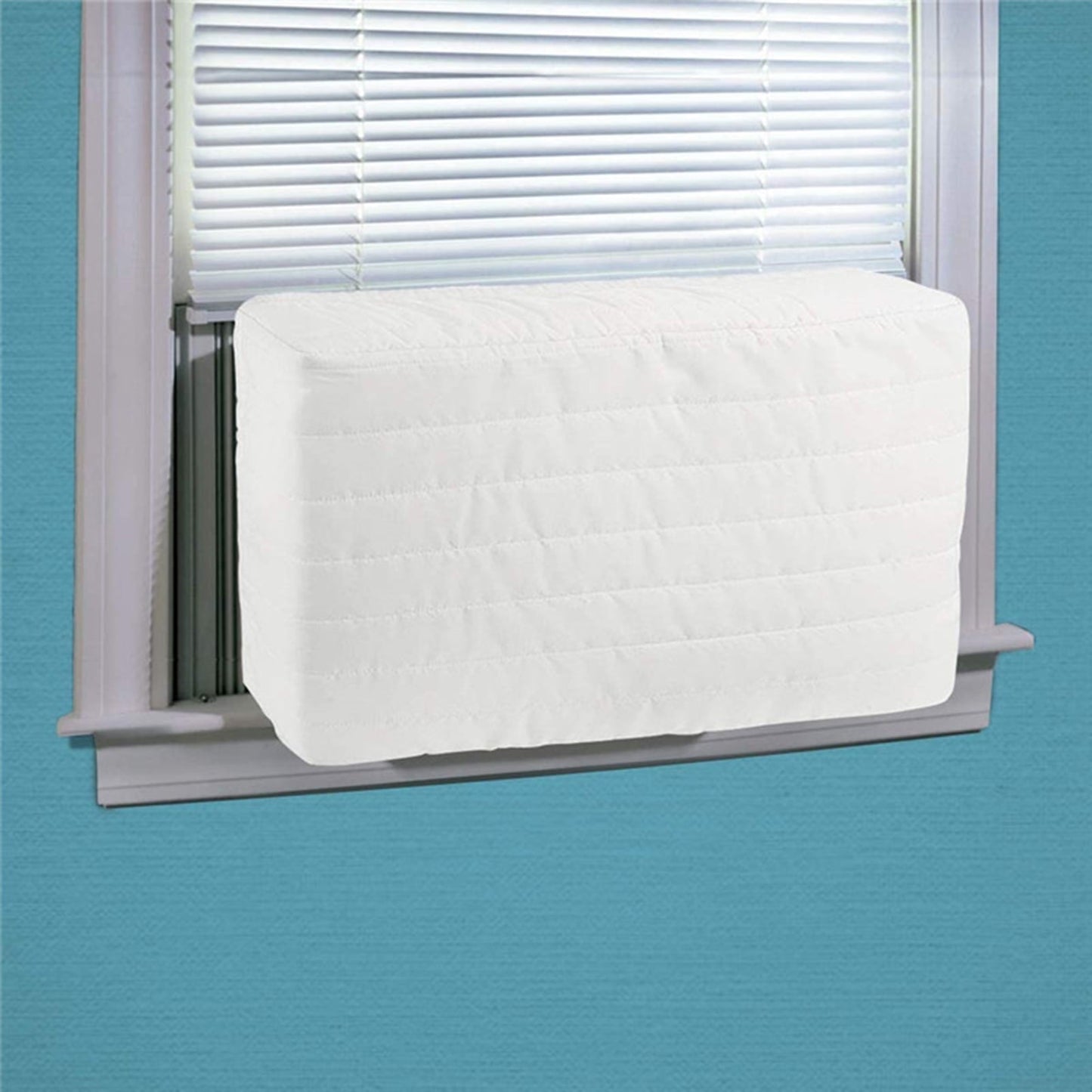 Yirtree Window Air Conditioner Cover Outdoor. Outside Window AC Unit Cover White Dust-proof Waterproof AC Cover Outdoor Window AC