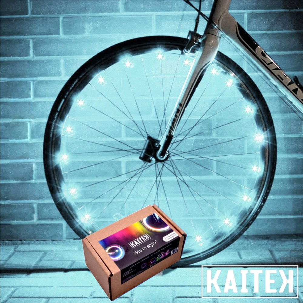 Kaitek LED Bicycle Wheel Accessory Light for 1 Wheel, Color-Changing