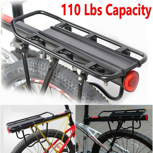 Adjustable Bike Cargo Rack Aluminum Alloy Mountain Bike Bicycle Rear Rack Bicycle Pannier Luggage Carrier Rack