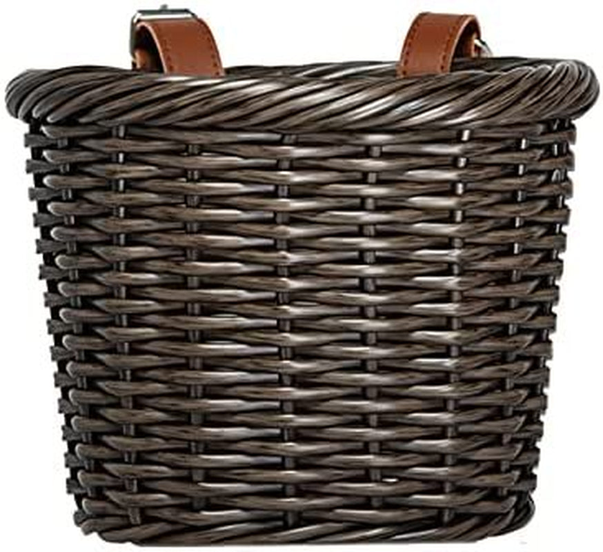 Meghna Mini Bike Basket Wood Woven Fit for Kids Bike Handlebar and Scooter Baskets Gifts