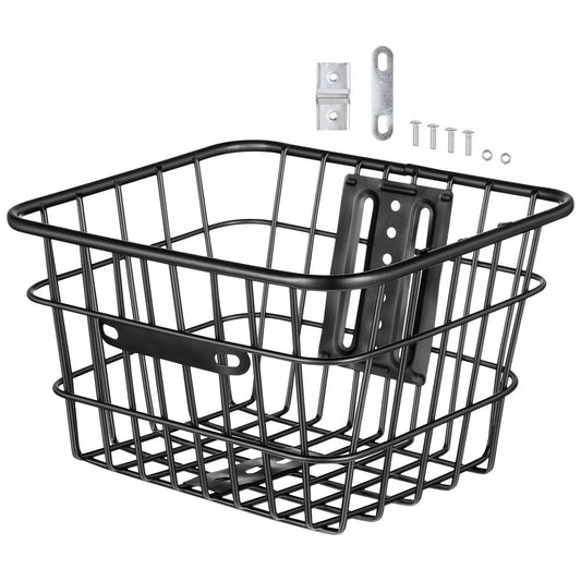 Iron Wire Basket Bike Front Basket Organizing Storage Basket Front Handlebar Bike Basket Organizer