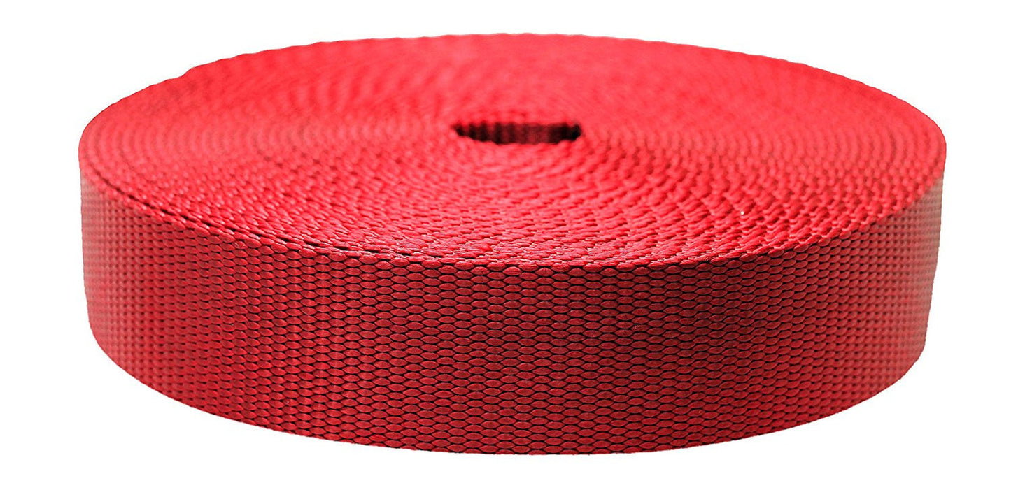 Strapworks 3/4 Inch X 10 Yards Colored Flat Nylon Webbing Strap