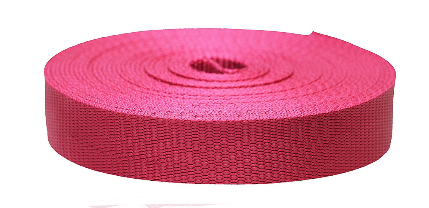 Strapworks 3/4 Inch X 10 Yards Colored Flat Nylon Webbing Strap