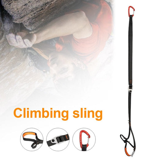 COOLL Adjustable Outdoor Rock Climbing Polyester Webbing Foot Loop Ascender Belt Band