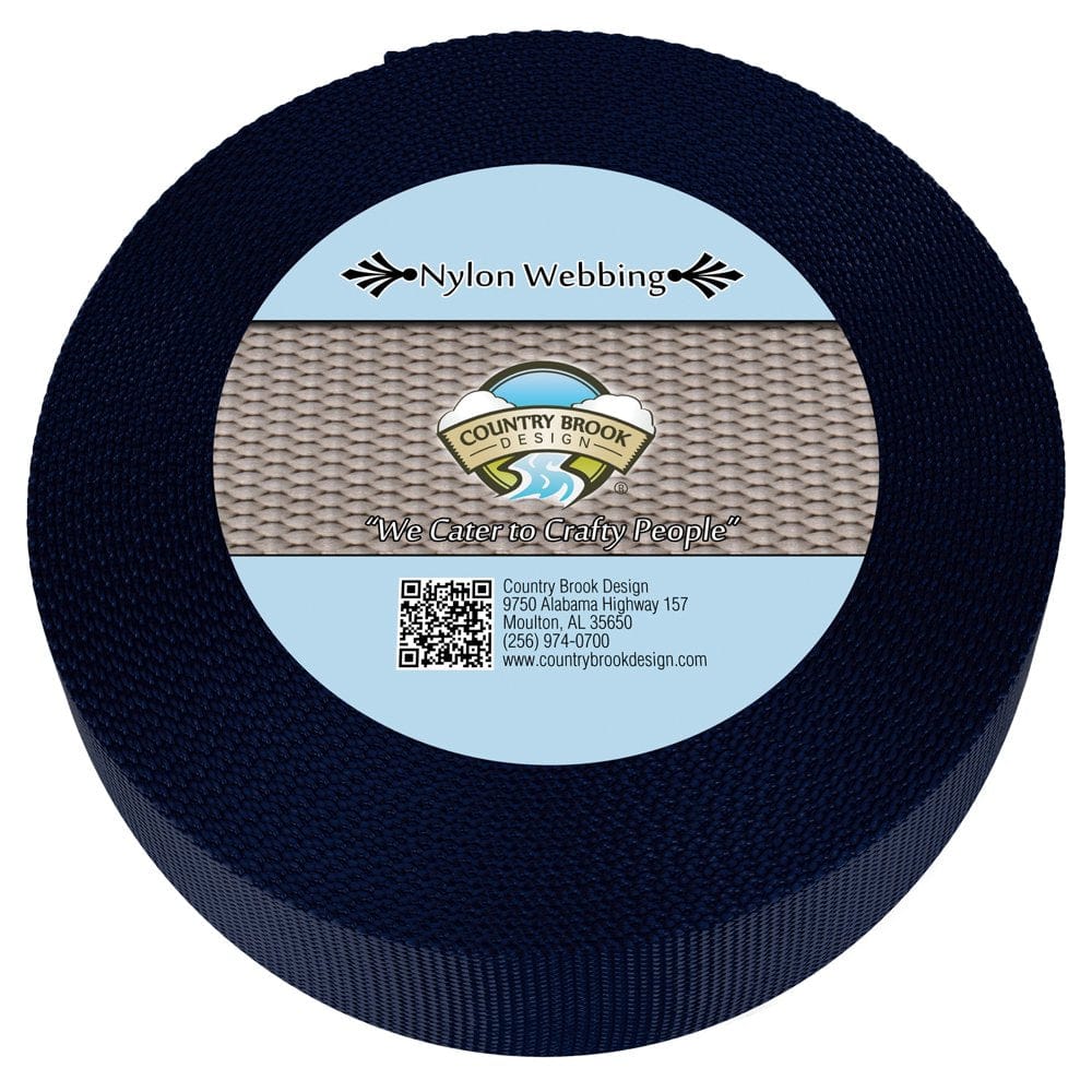 Country Brook Design® 1 1/2 Inch Bright Red Heavy Duty Nylon Webbing, 50 Yards