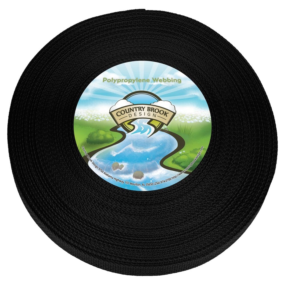 Country Brook Design® 1/2 Inch Dark Green Polypro Webbing, 10 Yards