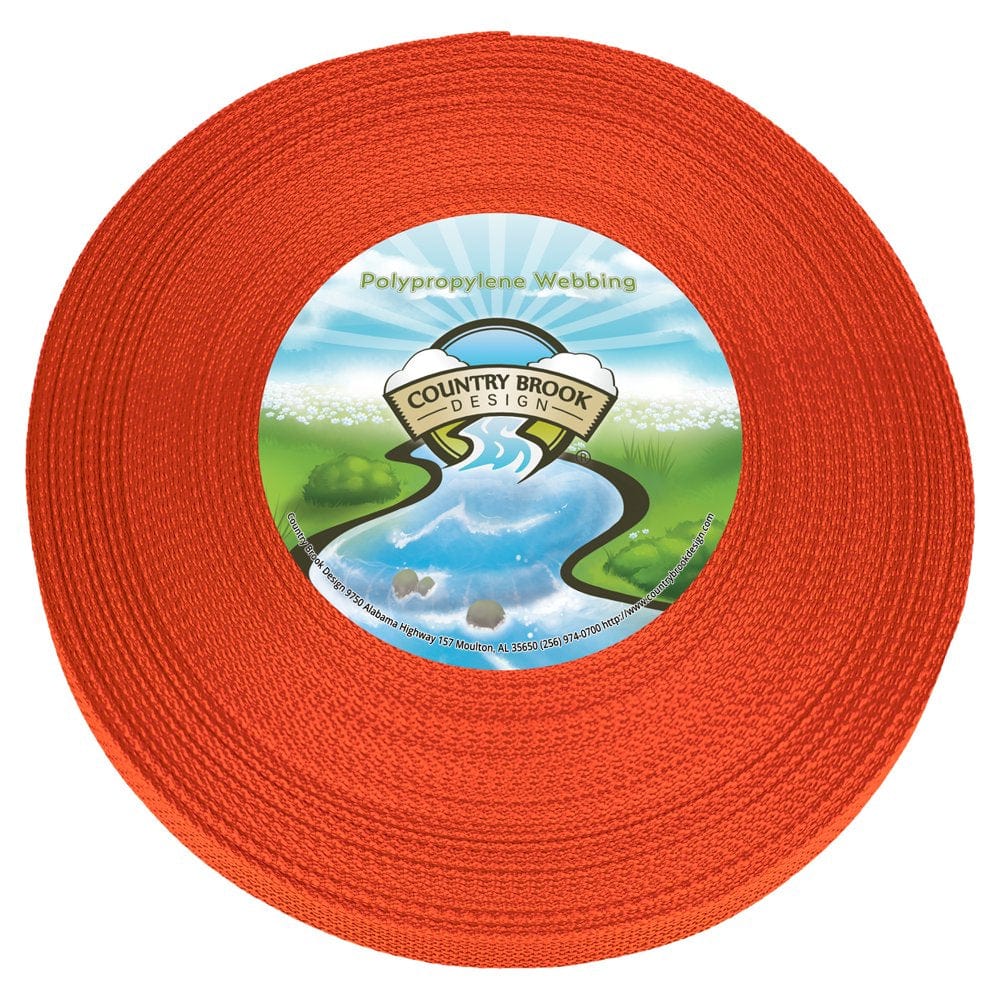 Country Brook Design® 1/2 Inch Dark Green Polypro Webbing, 10 Yards