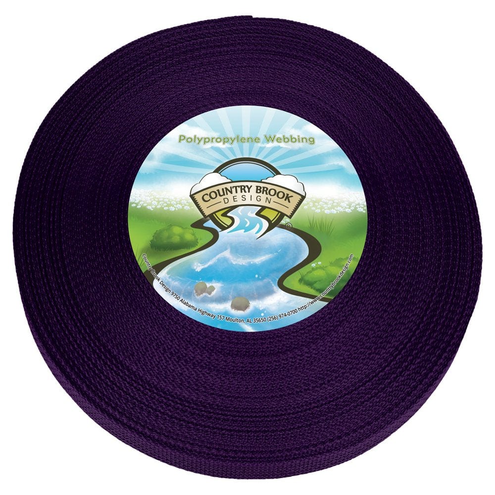 Country Brook Design® 1/2 Inch Dark Green Polypro Webbing, 10 Yards