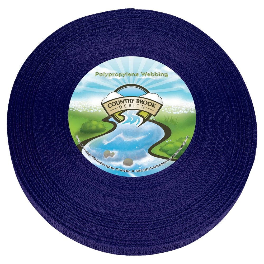 Country Brook Design® 1/2 Inch Dark Green Polypro Webbing, 10 Yards