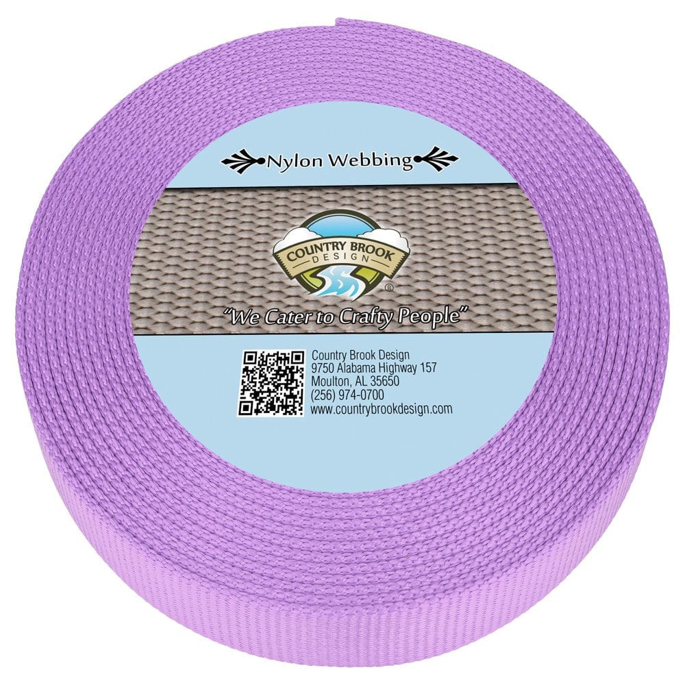 Country Brook Design® 1 Inch Burgundy Super Heavy Nylon Webbing, 10 Yards