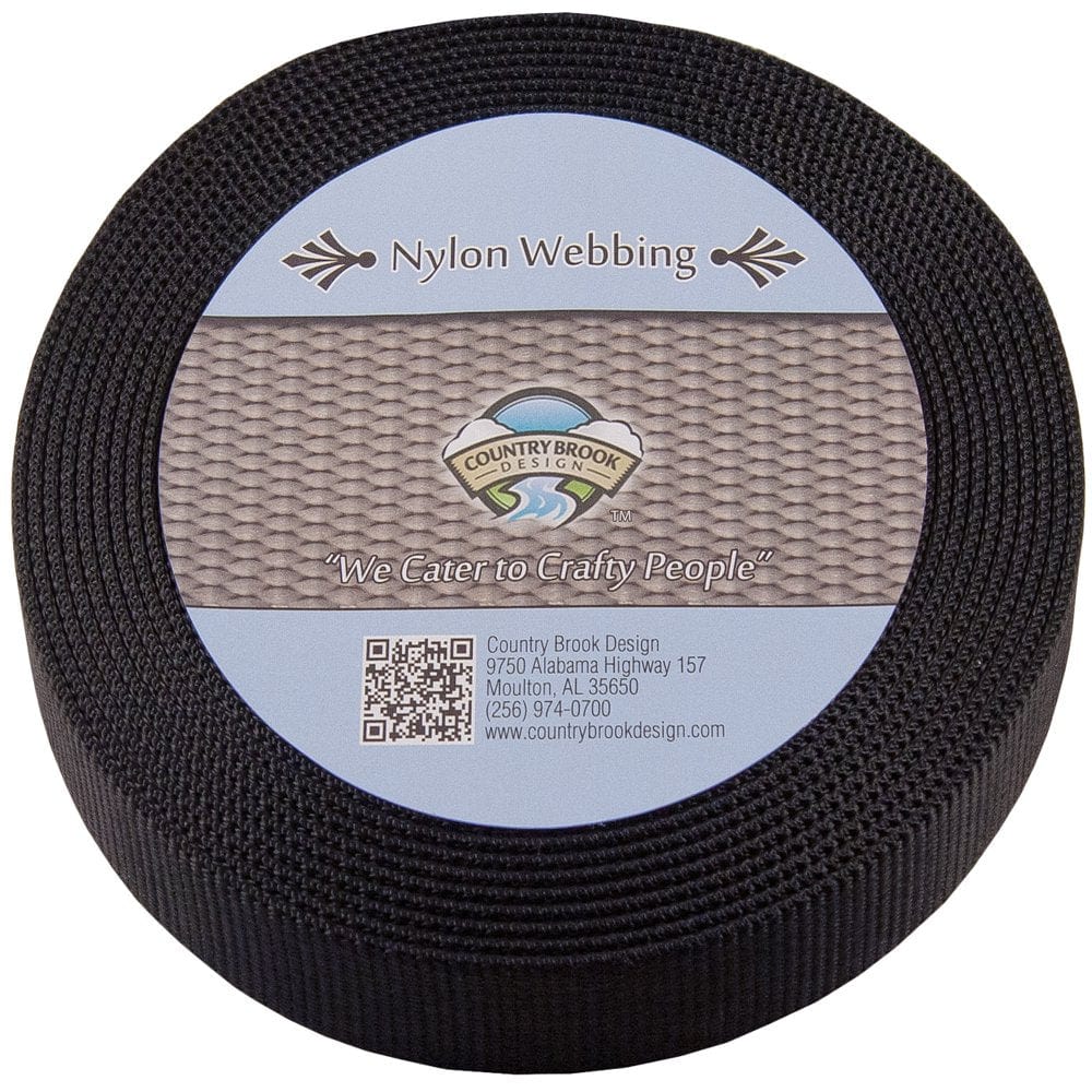 Country Brook Design® 1 Inch Burgundy Super Heavy Nylon Webbing, 10 Yards