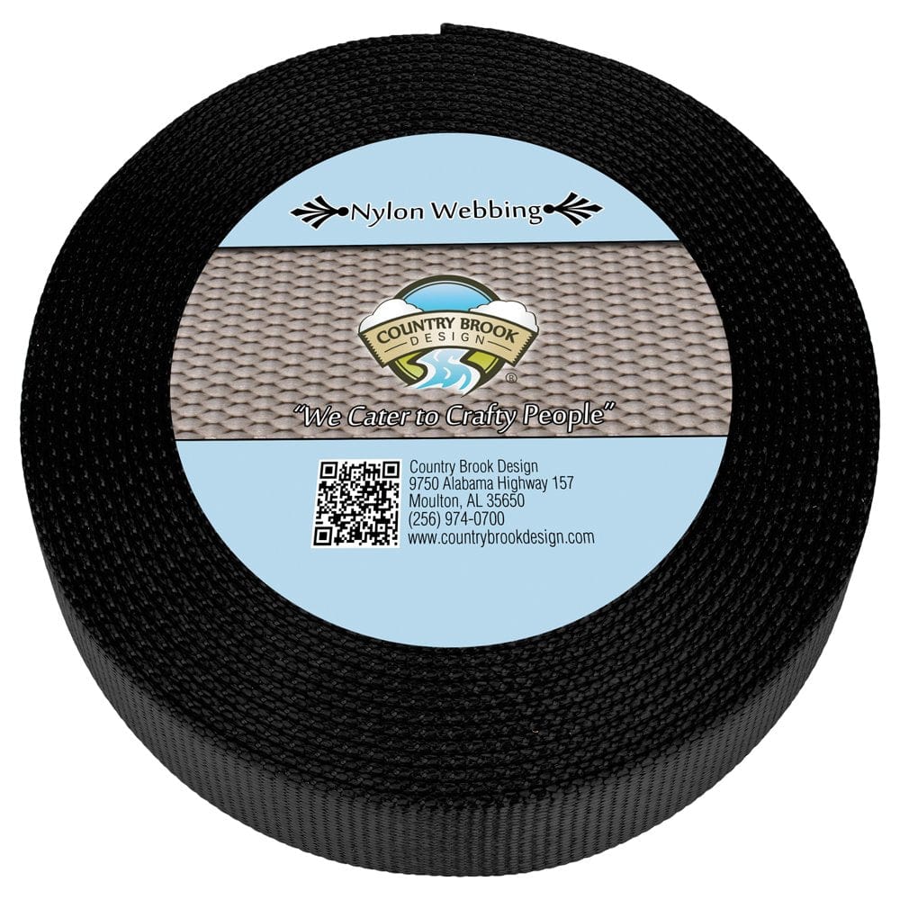 Country Brook Design® 1 Inch Burgundy Super Heavy Nylon Webbing, 10 Yards