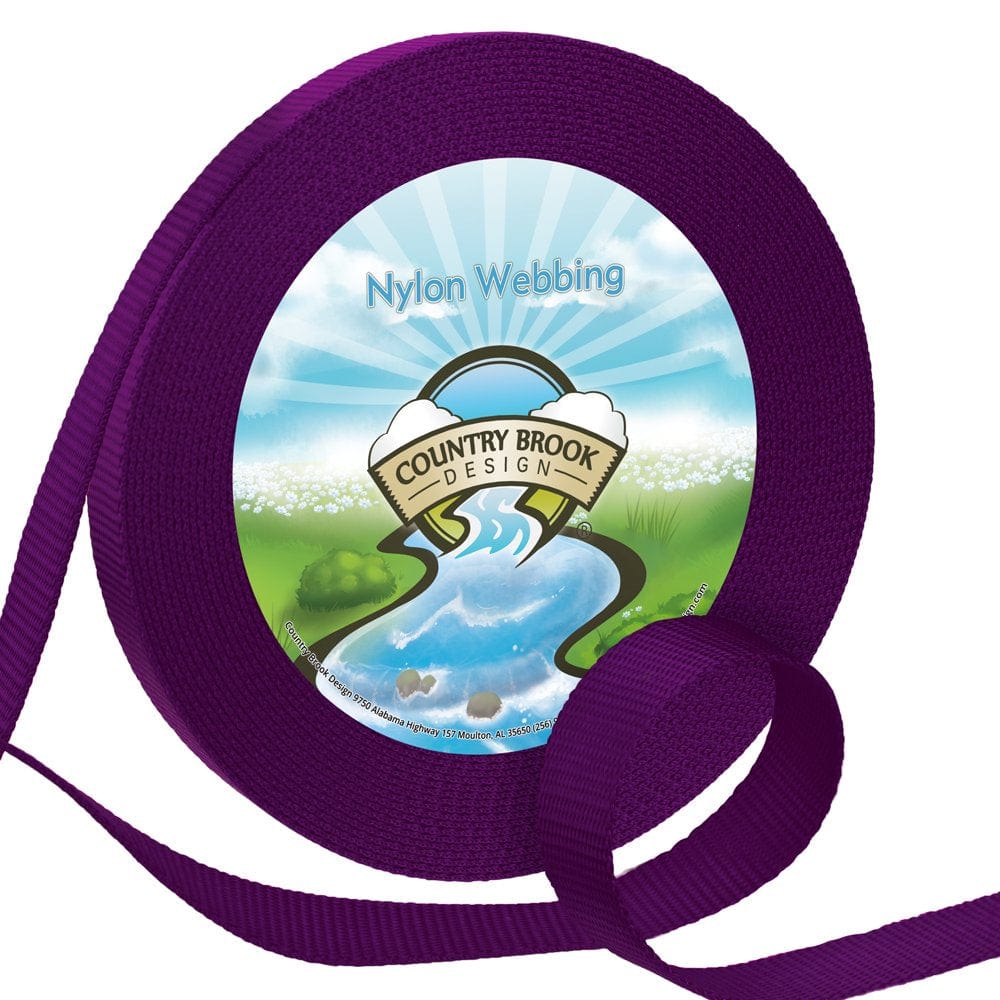 Country Brook Design&Reg; 1 Inch Ice Blue Heavy Nylon Webbing