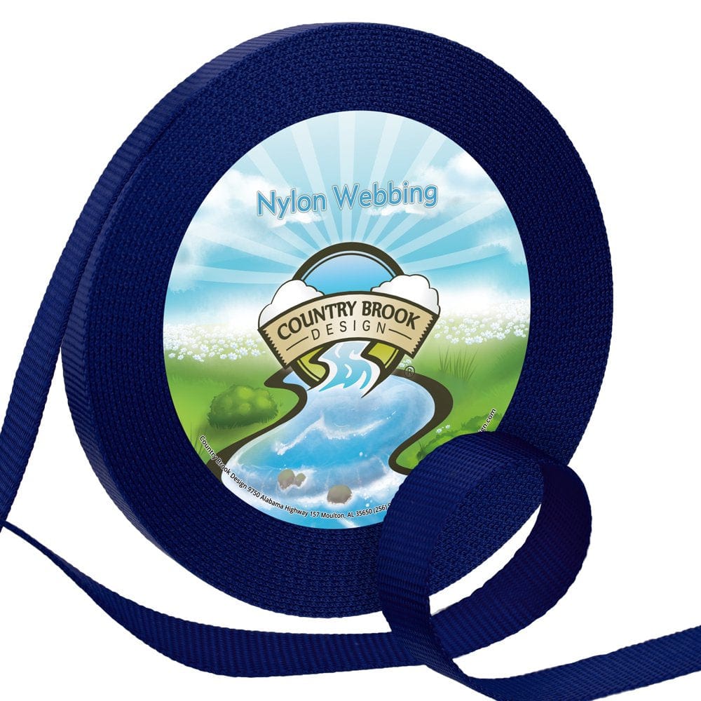 Country Brook Design&Reg; 1 Inch Ice Blue Heavy Nylon Webbing