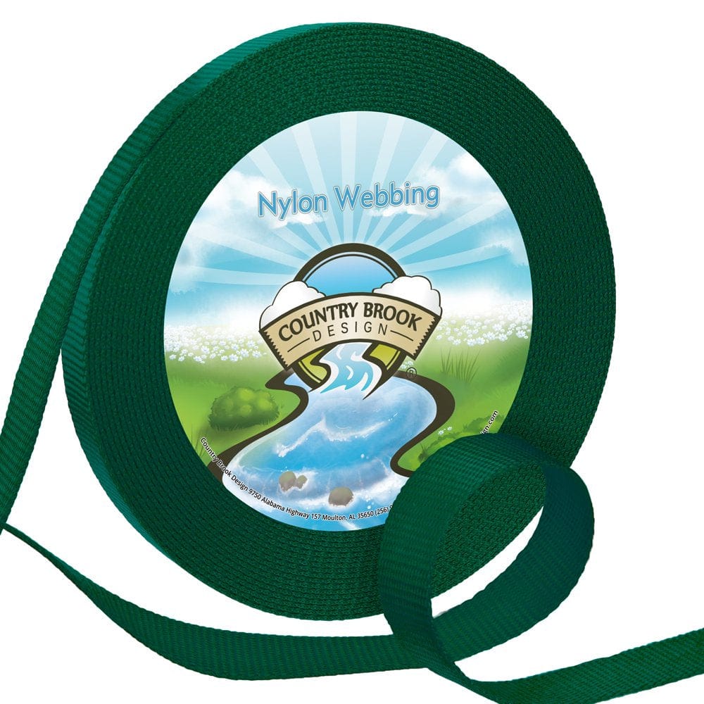 Country Brook Design&Reg; 1 Inch Ice Blue Heavy Nylon Webbing