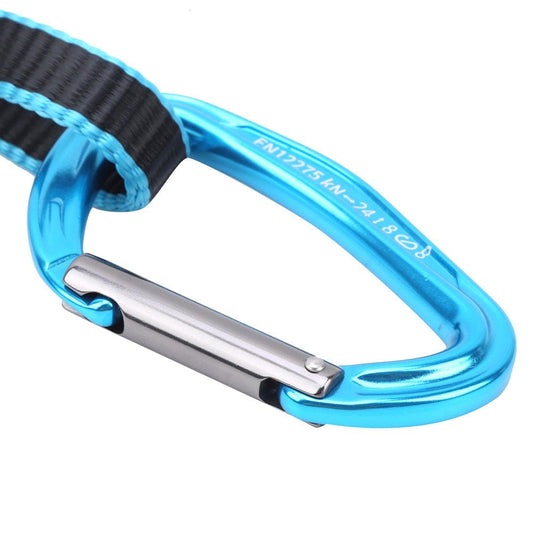 Domqga Extender,Camnal 38CM Extenders Straight Bent Carabiner Rock Climbing Quickdraw Sling,Mountaineer Outdoor Protect Kits