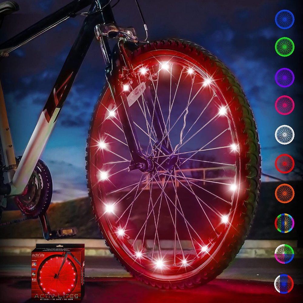 Activ Life LED Bike Wheel Lights Bicycle Spoke Light Accessories for Night Riding Multicolor