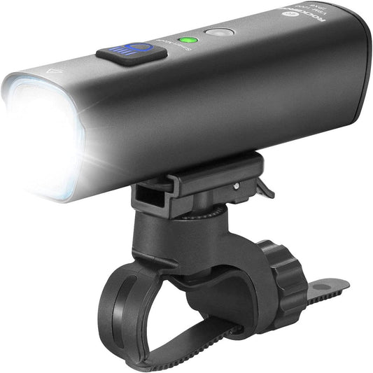 Rockbros 1000LM Bike Front Head Light Handlebar Light Bicycle Black Bright Light Lamp USB Rechargeable IPX6 Waterproof Night Riding Hiking Camp Cycling