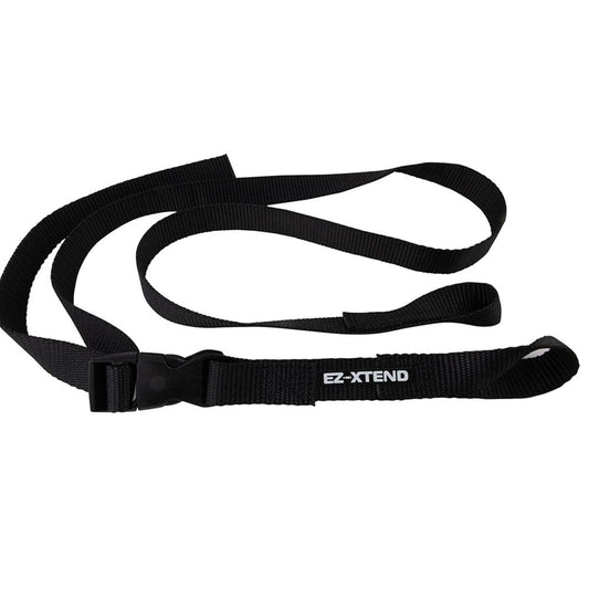 Ez-Xtend Pontoon Ladder Pull up Strap Using Quick Release Buckle System - Made with Heavy Duty 4500 LB Breaking Strength 1" Black Polyester Webbing, 250 LB Quick Release Buckle, and Lifetime Thread