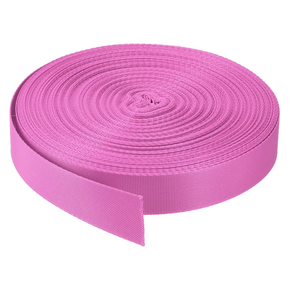 Flat Nylon Webbing Strap 1 Inch 30 Yards Blue for Backpack, Luggage-Rack