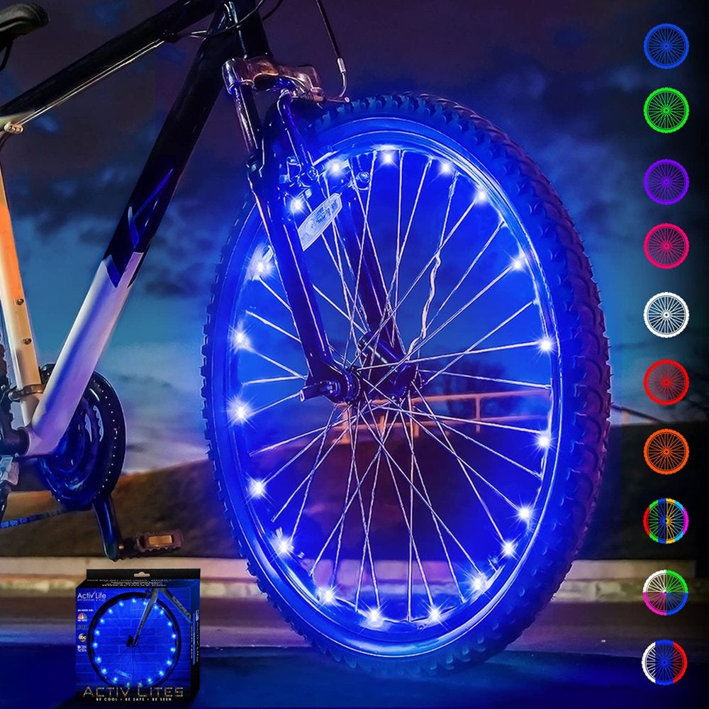 Activ Life LED Bike Wheel Lights Bicycle Spoke Light Accessories for Night Riding Multicolor