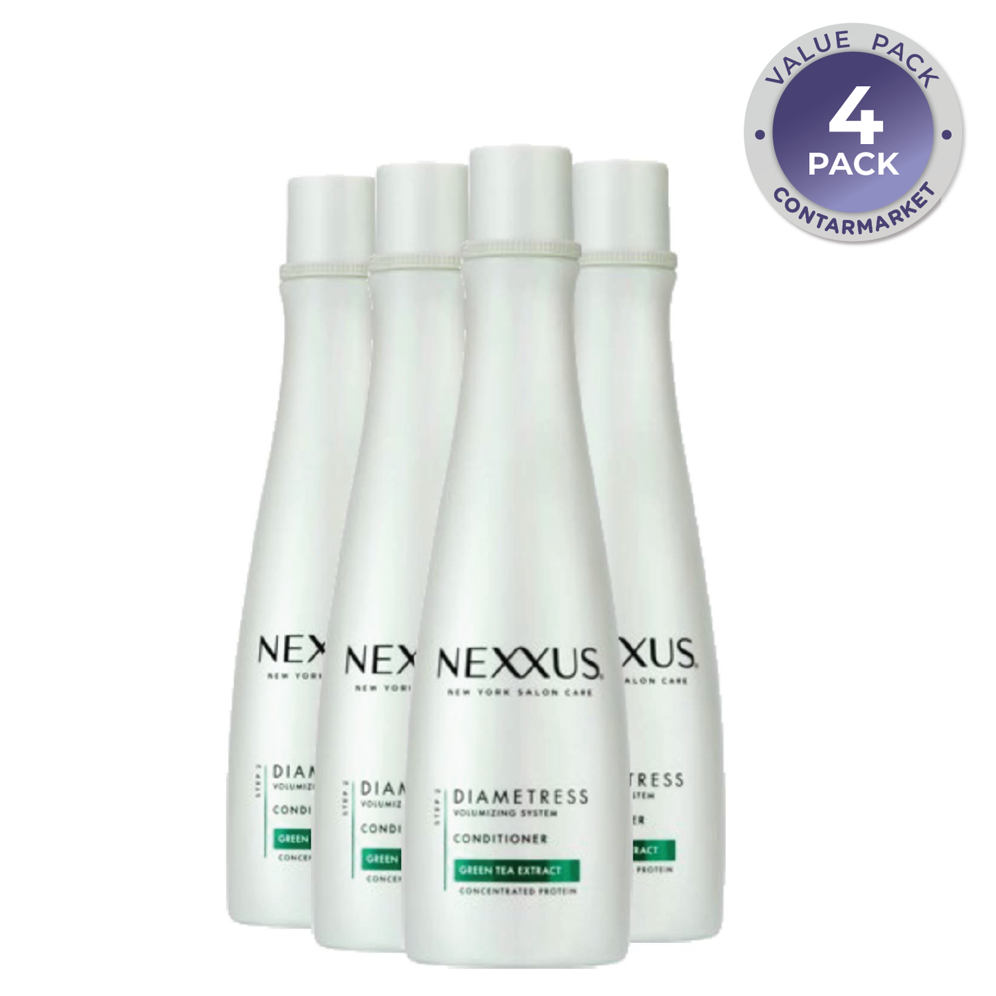 Nexxus Diametress Volumizing Hair Conditioner, Green Tea Extract, 13.5 Oz - 4 Pack