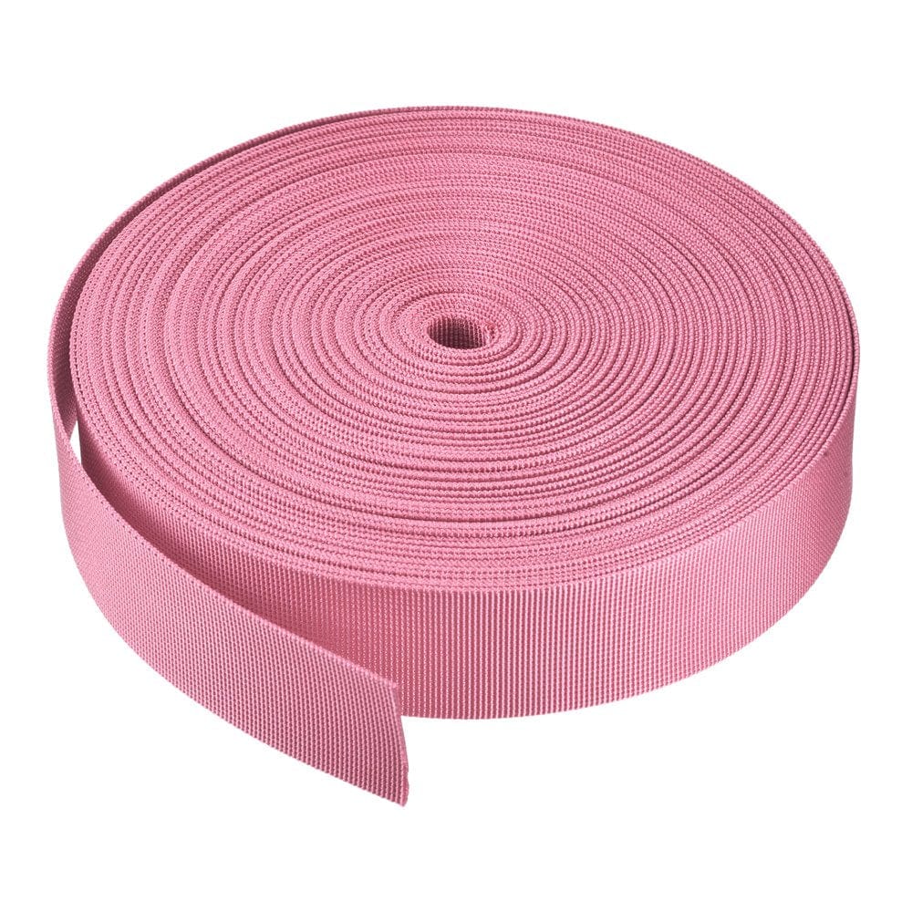 Flat Nylon Webbing Strap 1.5 Inch 25 Yards Black for Backpack, Luggage-Rack