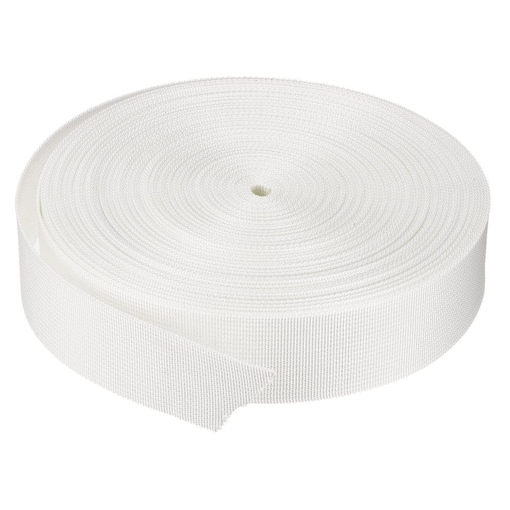 Flat Nylon Webbing Strap 1.5 Inch 25 Yards Black for Backpack, Luggage-Rack