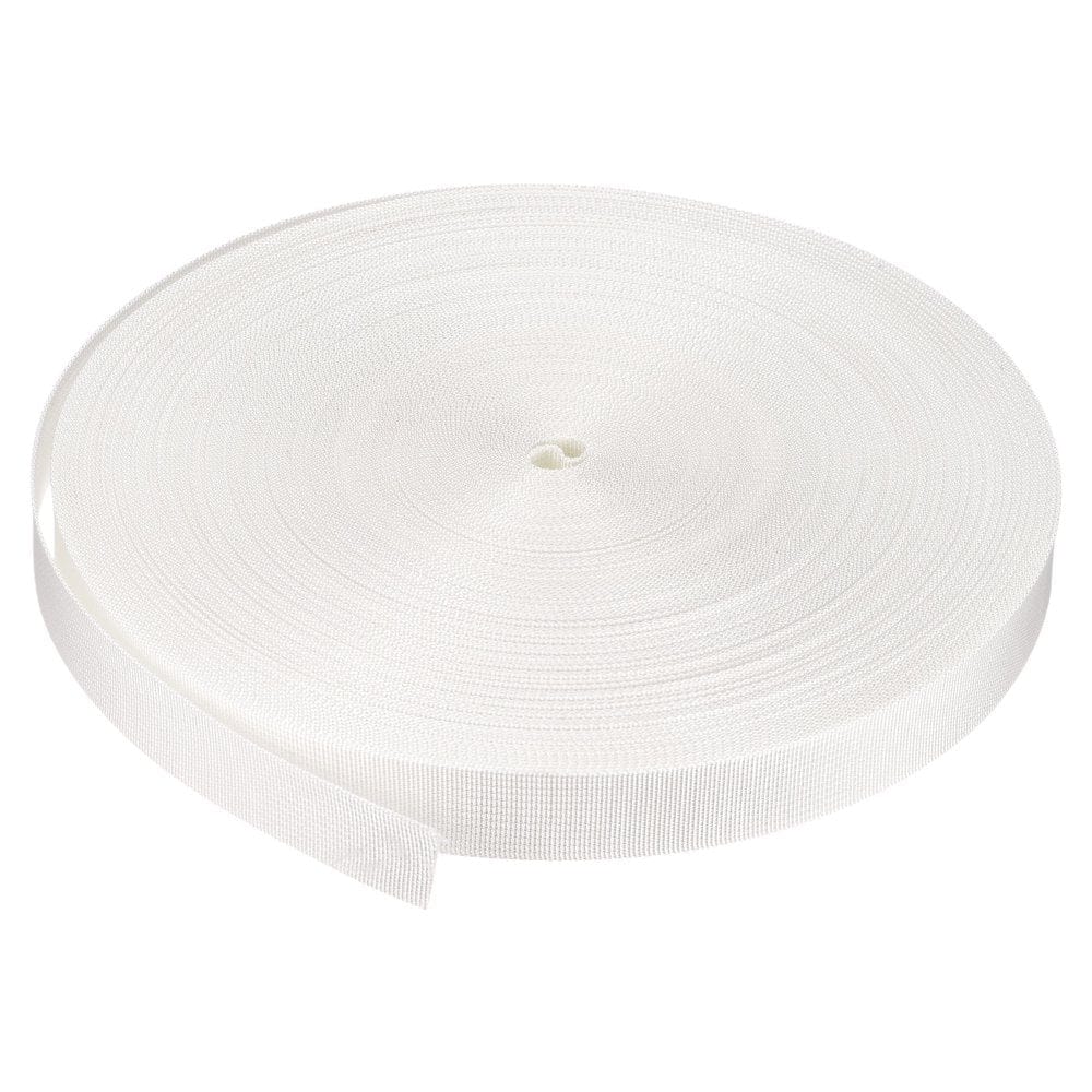 Flat Nylon Webbing Strap 1 Inch 50 Yards Bluish Green for Backpack, Luggage-Rack