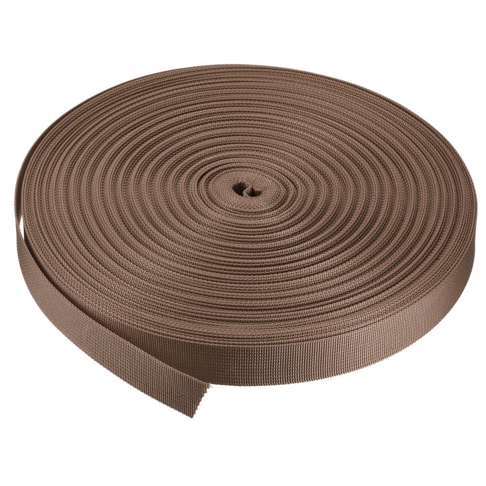 Flat Nylon Webbing Strap 1 Inch 50 Yards Bluish Green for Backpack, Luggage-Rack