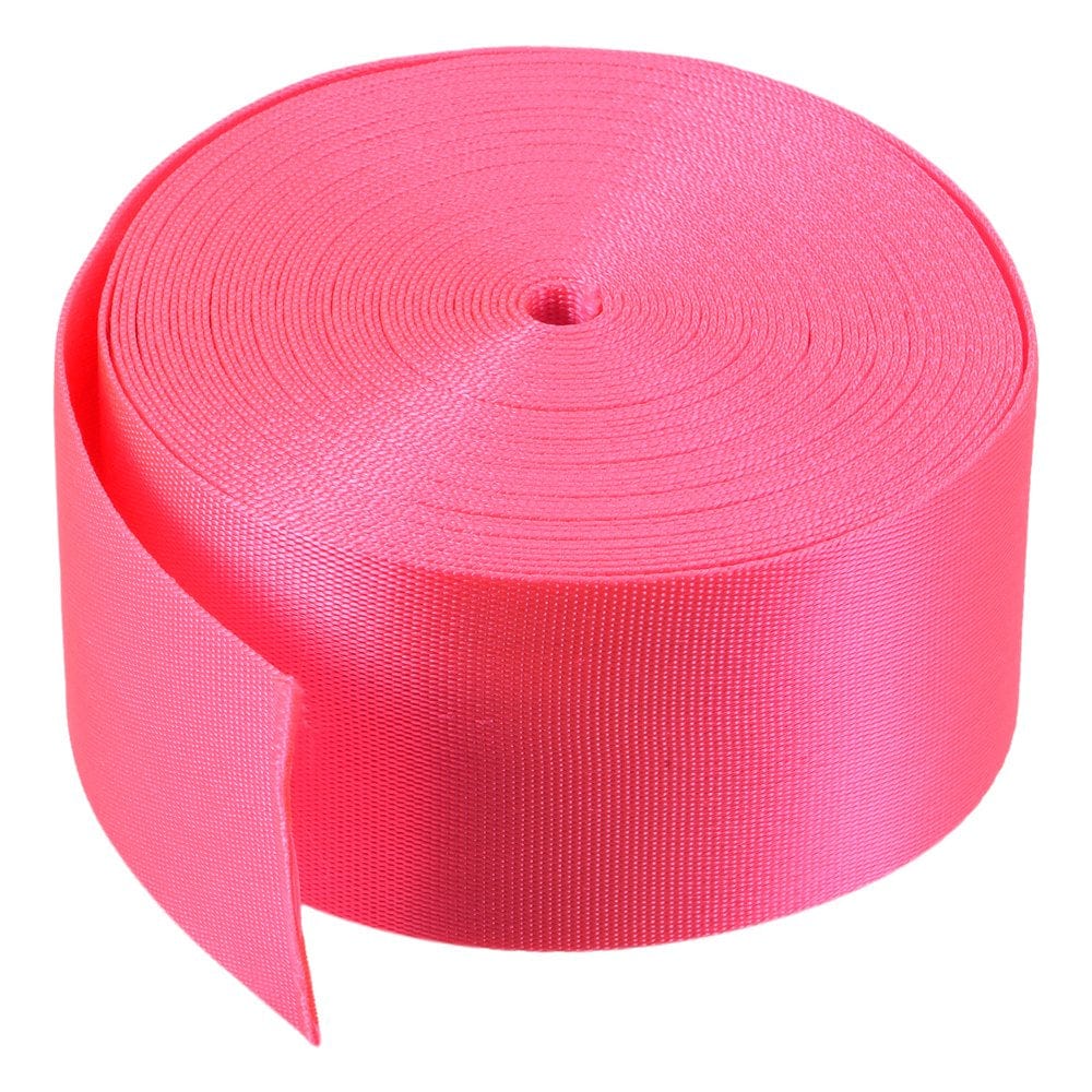 Flat Nylon Webbing Strap 2 Inch 10 Yards Bright Orange for Backpack