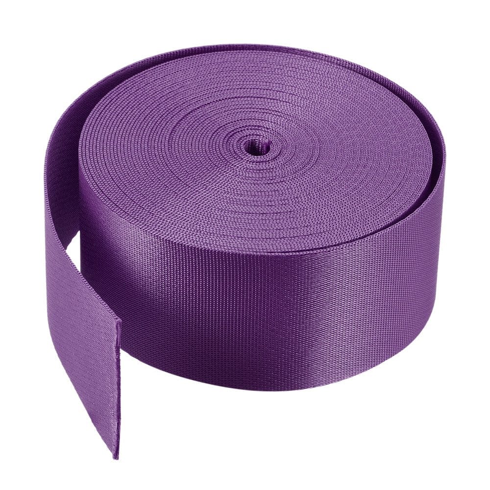 Flat Nylon Webbing Strap 2 Inch 10 Yards Bright Orange for Backpack