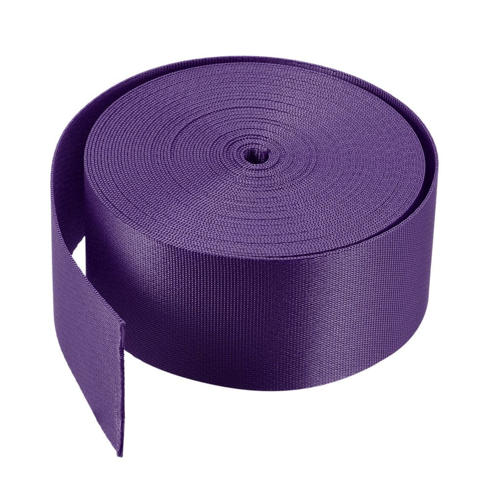 Flat Nylon Webbing Strap 2 Inch 10 Yards Bright Orange for Backpack