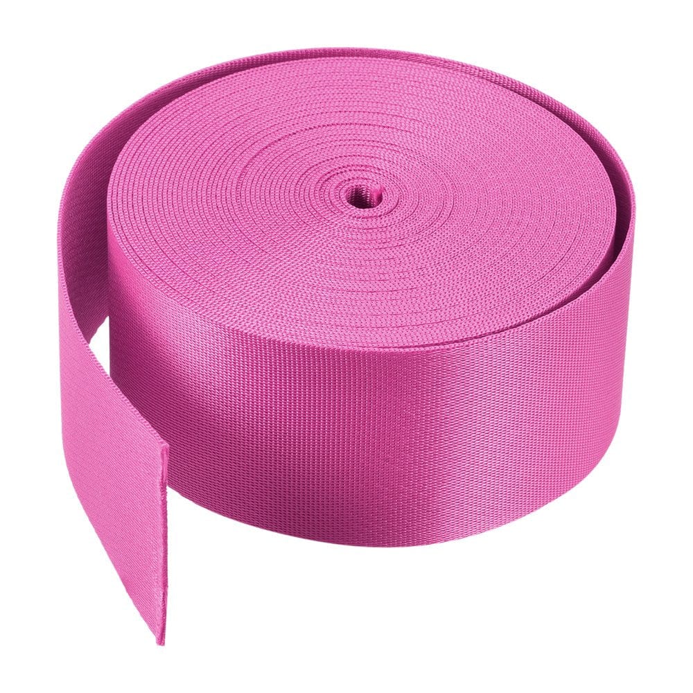 Flat Nylon Webbing Strap 2 Inch 10 Yards Bright Orange for Backpack