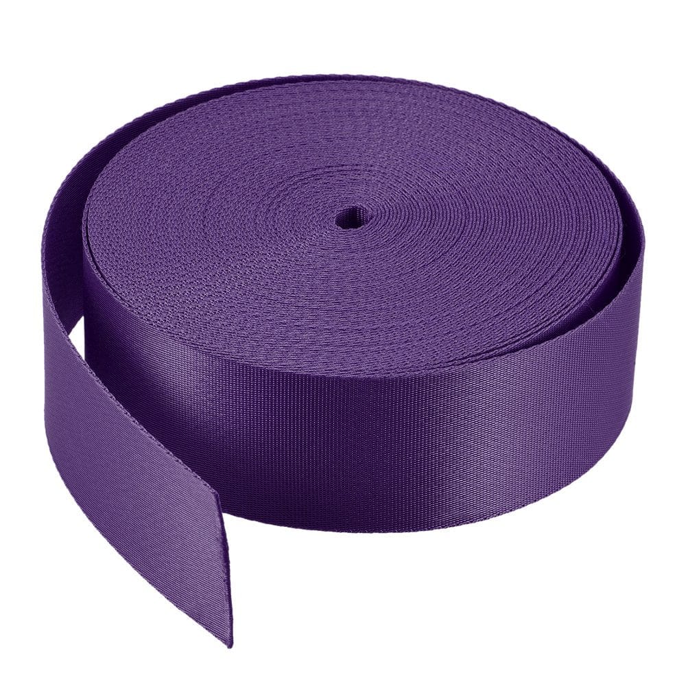 Flat Nylon Webbing Strap 2 Inch 20 Yards Blue for Backpack, Luggage-Rack