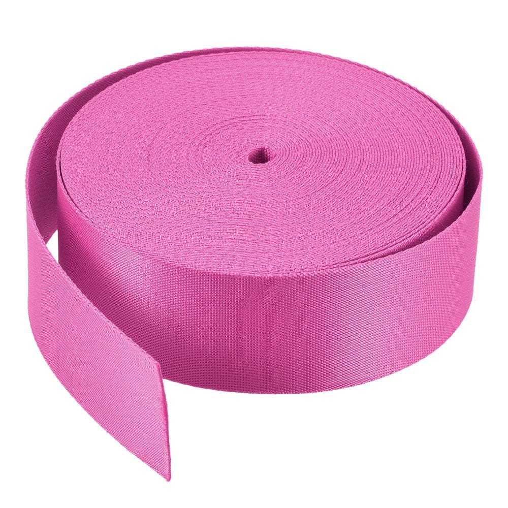 Flat Nylon Webbing Strap 2 Inch 20 Yards Blue for Backpack, Luggage-Rack