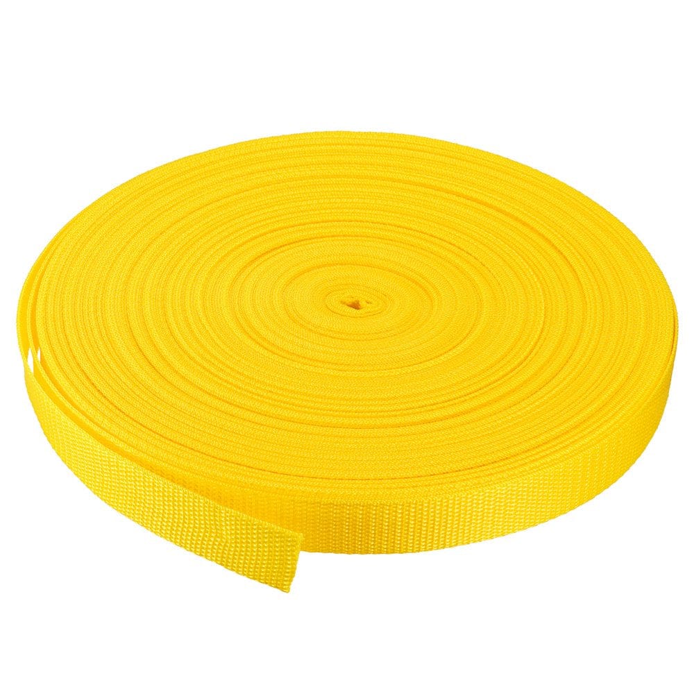 Heavyweight Polypropylene Webbing Strap 1" 50 Yards Beige Strapping Band for Outdoor