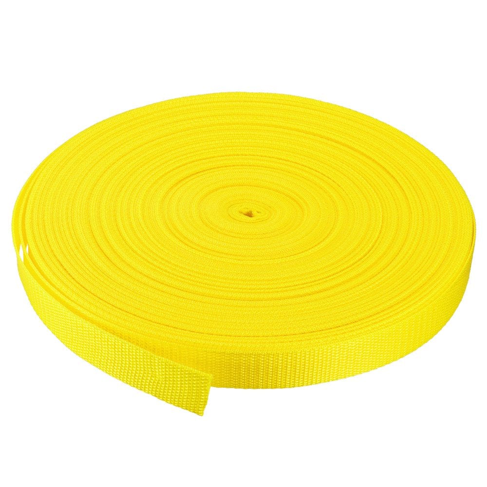 Heavyweight Polypropylene Webbing Strap 1" 50 Yards Beige Strapping Band for Outdoor