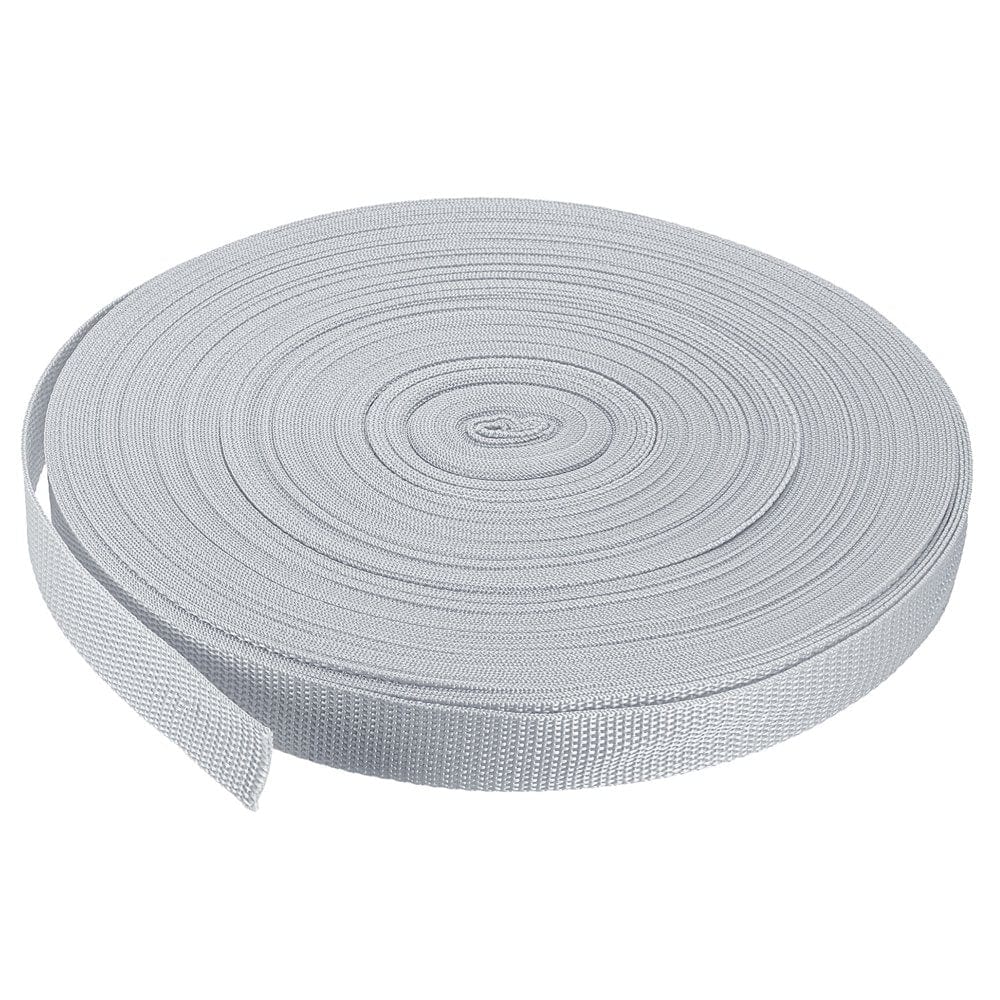 Heavyweight Polypropylene Webbing Strap 1" 50 Yards Beige Strapping Band for Outdoor