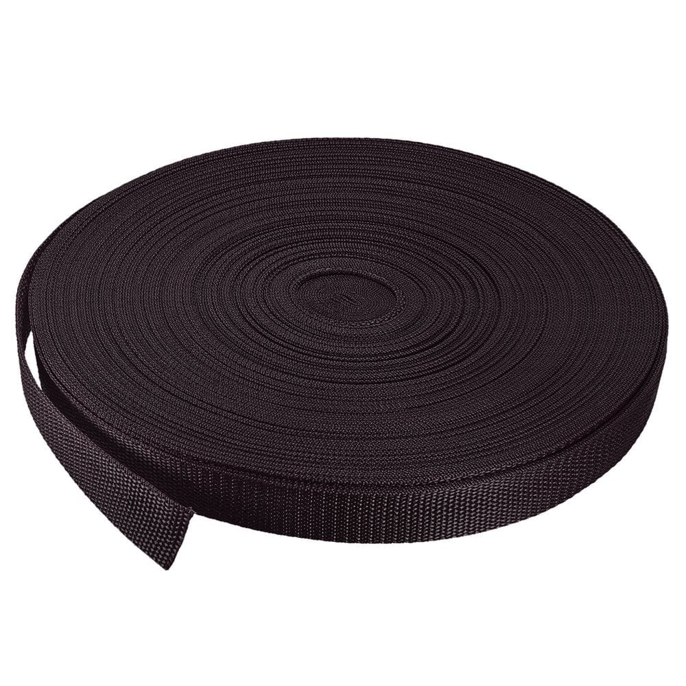 Heavyweight Polypropylene Webbing Strap 1" 50 Yards Dark Green Strapping Band for Outdoor
