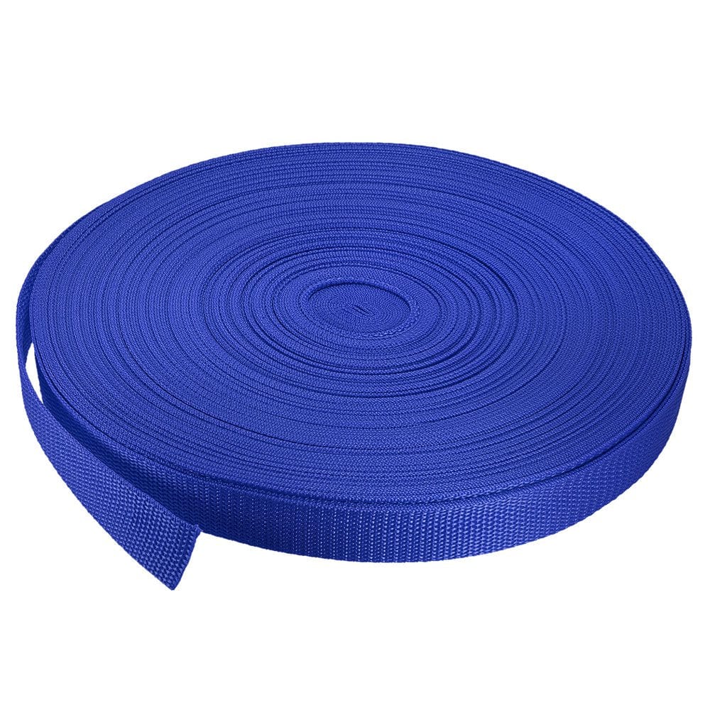 Heavyweight Polypropylene Webbing Strap 1" 50 Yards Dark Green Strapping Band for Outdoor