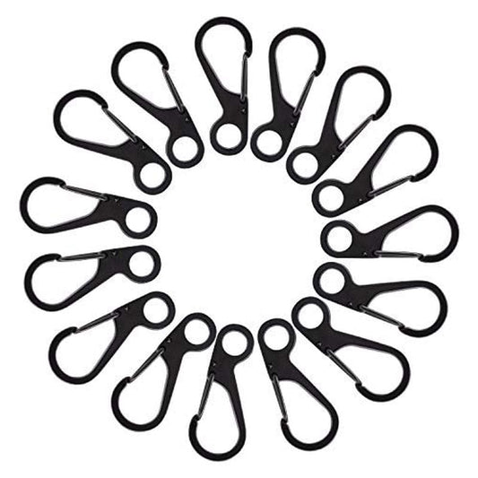Mini Spring Hanging Buckle (2.5CM), 20Pcs Carabiners Hook Clip EDC Paracord Hook