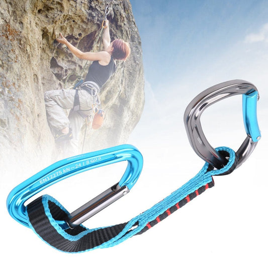 OTVIAP Camnal 38CM Extenders Straight Bent Carabiner Rock Climbing Quickdraw Sling,38Cm Climbing Quickdraw,Camnal Quickdraw Sling