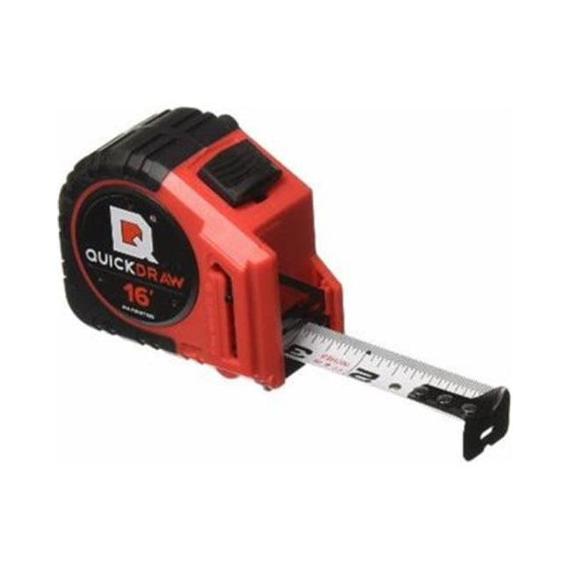 Quickdraw QD16-PRO 16 Ft. Quickdraw Pro Self Marking Tape Measure&#44; Red & Black